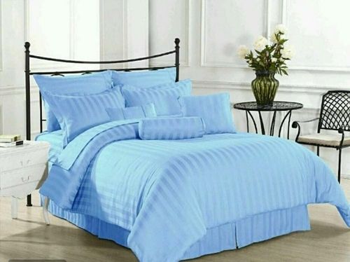 Divine Overseas Satin Stripes Cotton Bedsheet