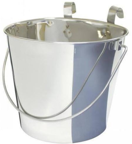 Stainless Steel Pails With Side Press