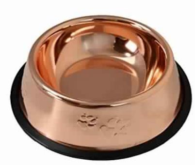 Copper Embossing Pet Bowl