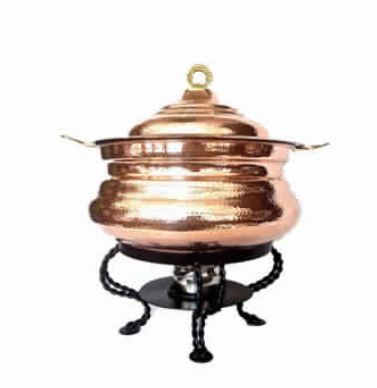 Classic Copper Hyatt Handi chafer hammered