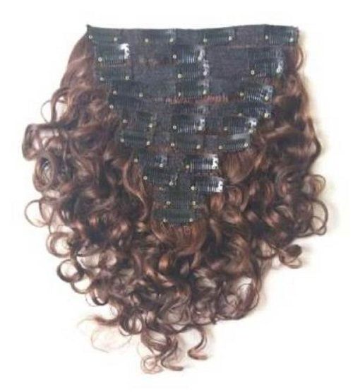 Indian curly front lace human hair wig