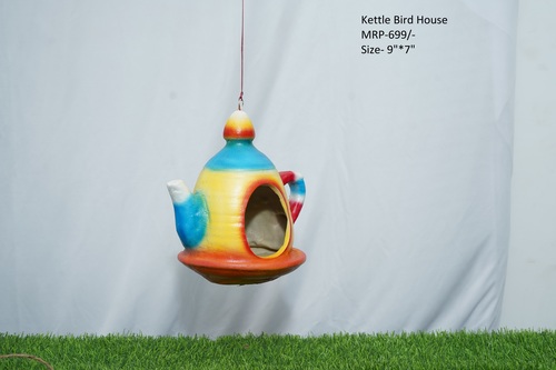 Multi Color Kettle Bird House