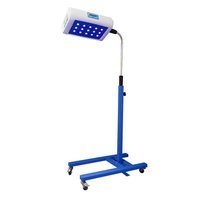 Overhead Phototherapy Unit Led - Metal/abs Body, 500x300x450mm, White/blue | High Power Blue Leds, Adjustable Height, Digital Timer, Swivel Castors
