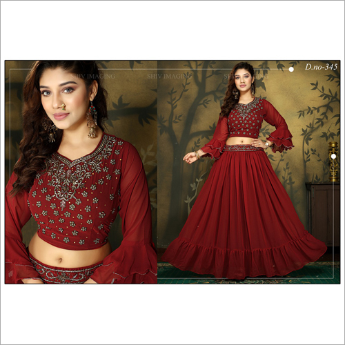 Women Crop Top With Gagra Lehngas