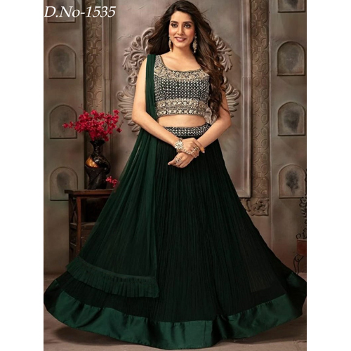 Crop Top With Gagra Lehngas at Best Price in Ahmedabad | Om Creation