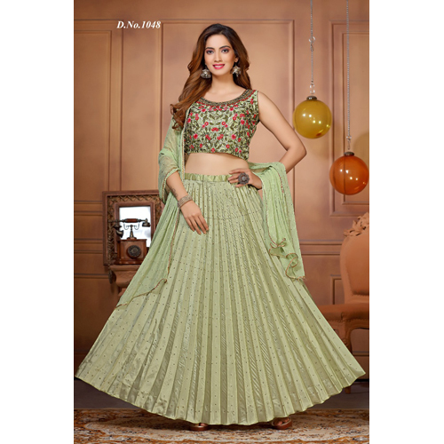 Fancy Crop Top With Gagra Lehngas