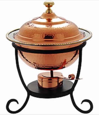 Round Copper Chafing Dish