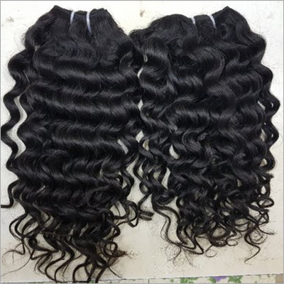 Deep Curly Machine Weft Hair