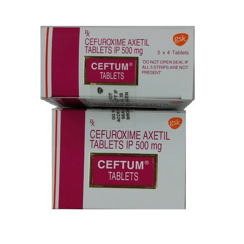 Cefuroxime Axetil Tablets I.P. 500 mg (Ceftum)