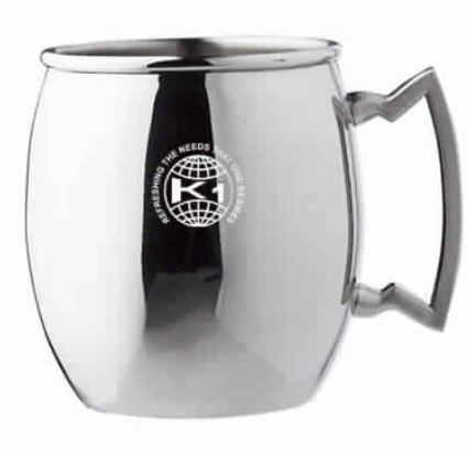 Stainless Steel Moscow Mule Mug With Stainless Steel Handle