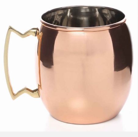 Stainless Steel And Copper Plain Regular Mule Mug