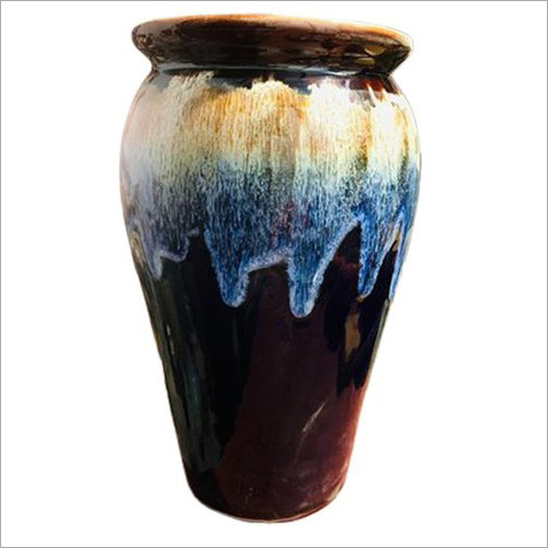 Ceramic Navy Blue Flower Pot