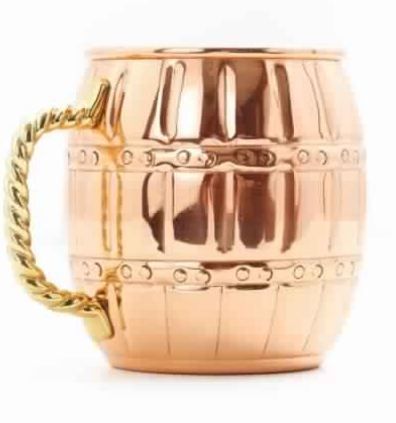 Pure Copper Barrel Mule Mug