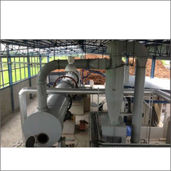 Grey Industrial Rotary Louver Dryer