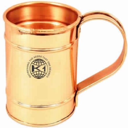 Pure Copper Long Flat Mug Moscow Mule cup