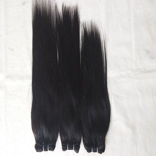 Straight Human Hair Extensions double machine weft