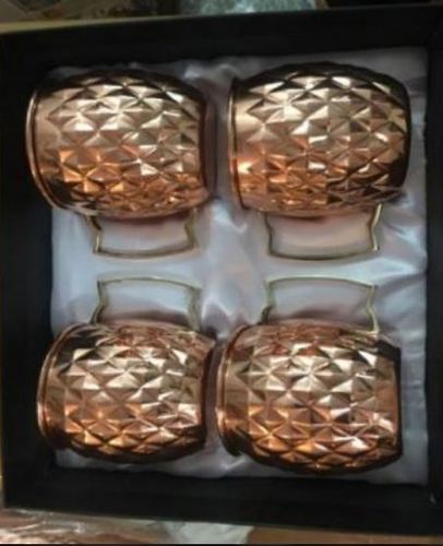 4 Copper Diamond Mule Mug In Gift Box