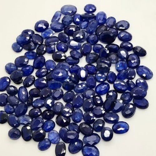 Oval Blue Agate Gemstone Size: 4-100 Carat