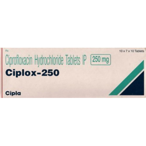 Ciprofloxacin Hydrochloride Tablets IP 250 mg