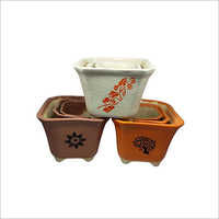 6 x6.8  4 x4.5 3.5x3.8 Choker Tang Set of 3 Planter