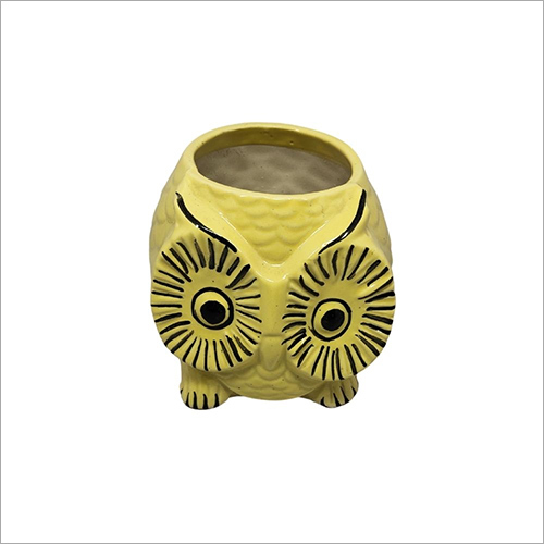 6H x 4D KC Owl M Ceramic Pot