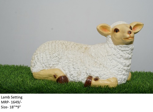 Lamb Sitting Statue