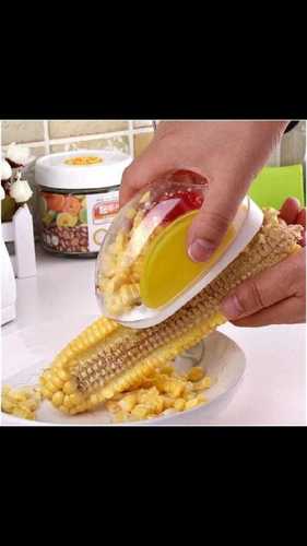 Magic Plastic With Steel Blades Corn Remover Peeler Cutter Seeds Remover