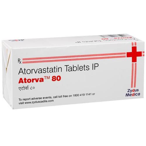 Atorvastatin Tablets I.P. 80 Mg (Atorva) General Medicines