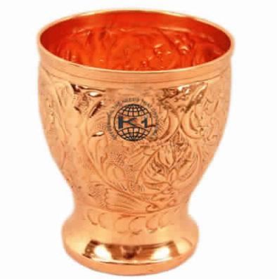 Hammered Designer Pure Copper Glass