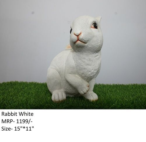 Rabbit White Statue