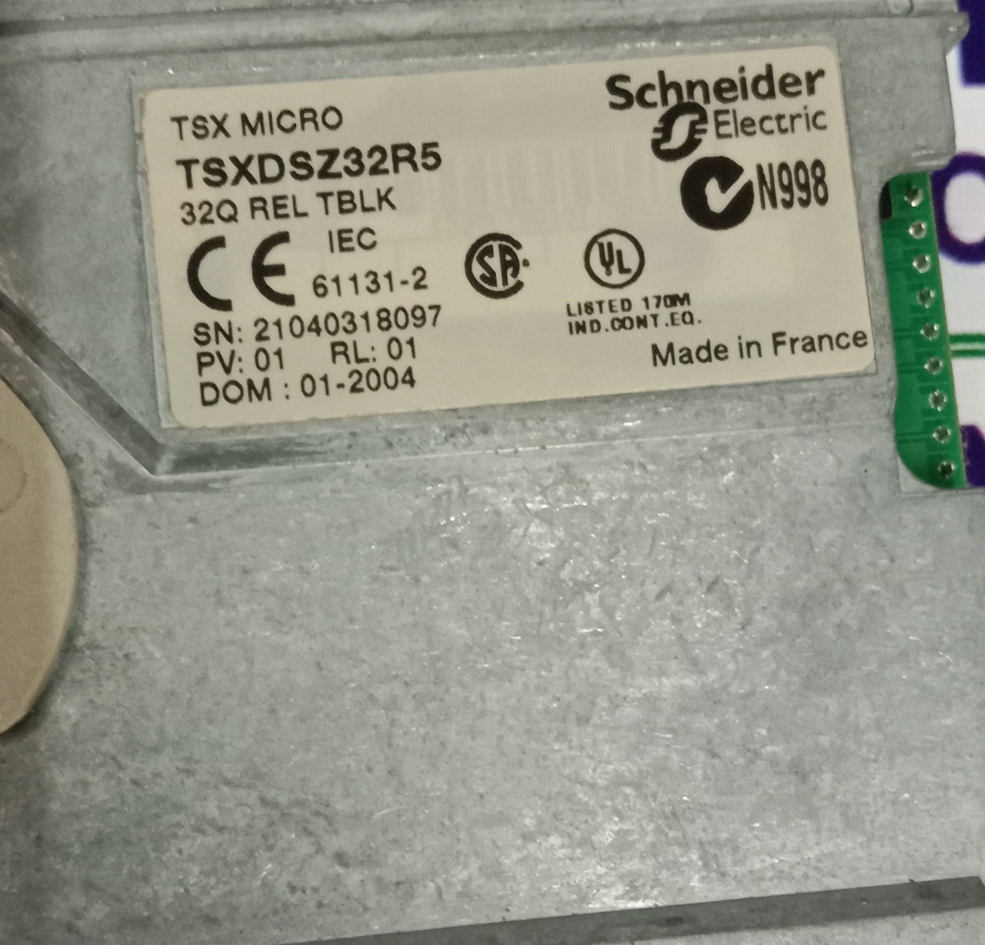 SCHNEIDER INPUT MODULE TSXDSZ3R5