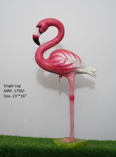 Pink & White Single Leg Statue