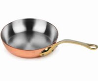 Copper Fry Pan With Brass Handle