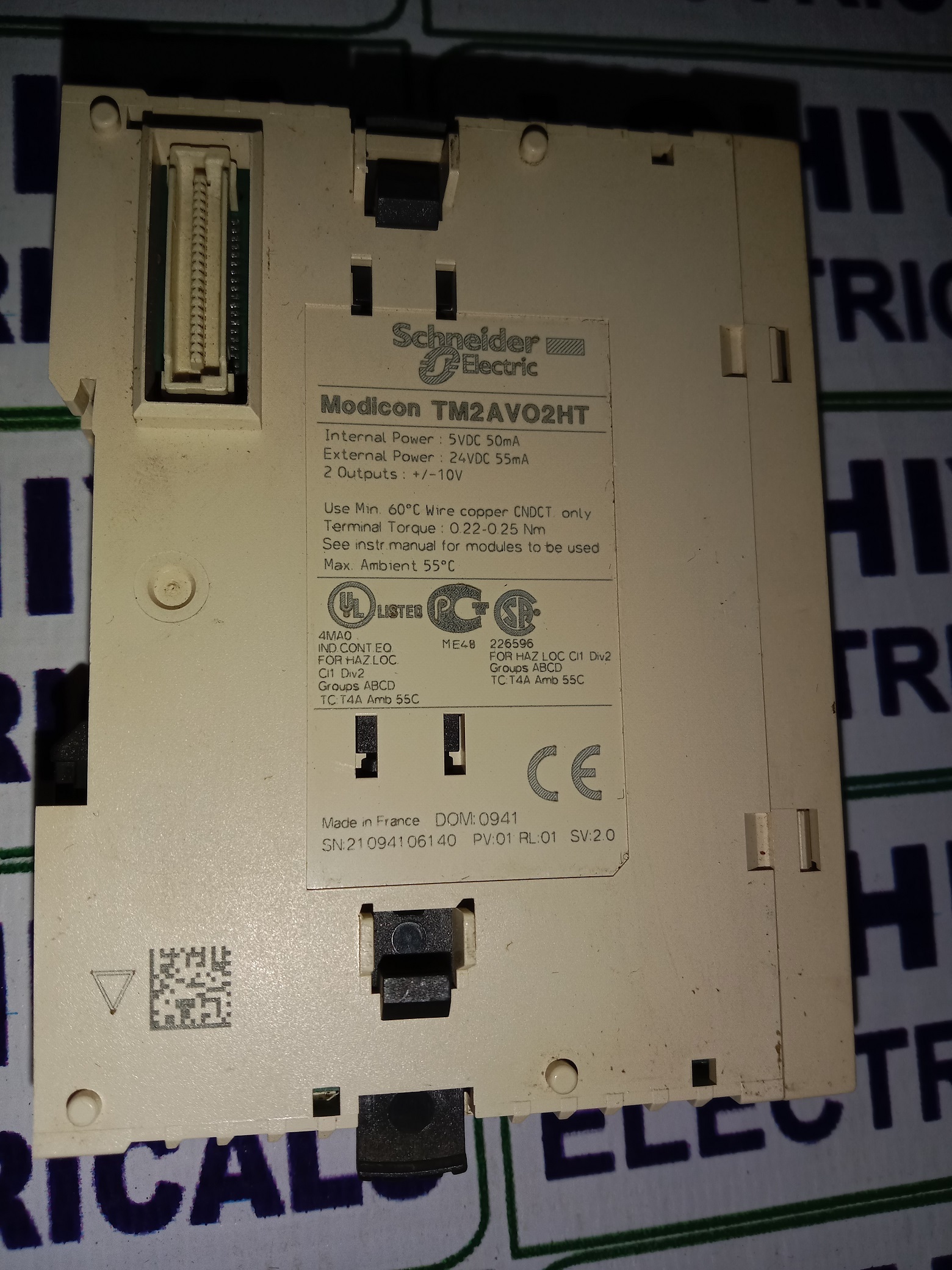 SCHNEIDER OUTPUT MODULE TM2AV02HT