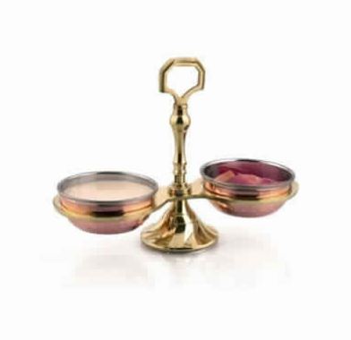 Copper Pickle Stand Set Of 2pcs