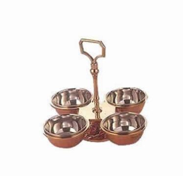 Copper Pickle Stand Set Of 4pcs