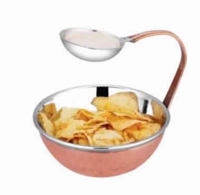 Copper Snack Bowl Server