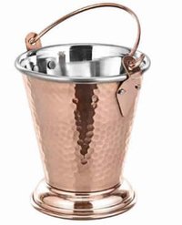 SS And Copper Serving Bucket