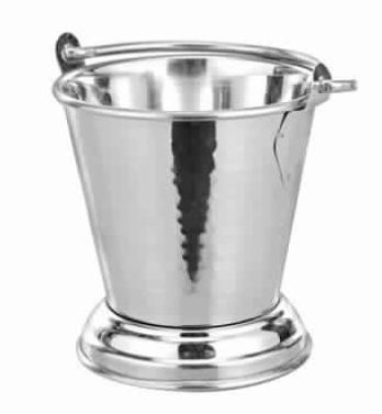 Stainless Steel Hammered Serving Bucket