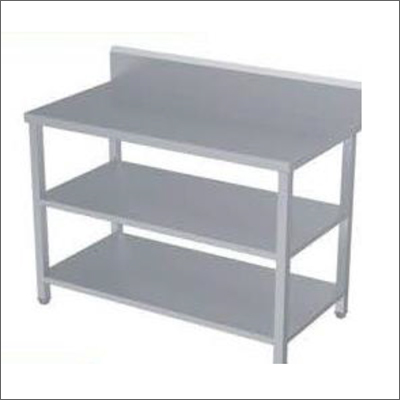 Stainless Steel Work Table With 2 Undershelves