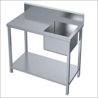 Stainless Steel Work Table With Sink By RAHUL KITCHENTECH