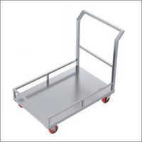 Stainless Steel Platform Trolley - Heavy-Duty Design, Large Load Capacity for Efficient Transport