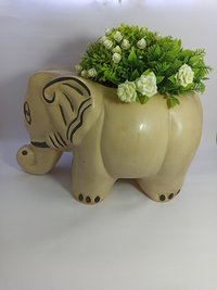 Ceramics elephant pot
