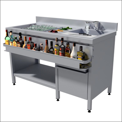 Stainless Steel Cocktail Bar Station