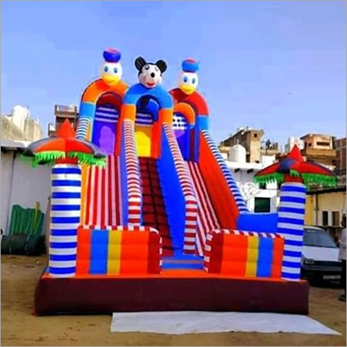 Outdoor Amusement Park Mickey Mouse Inflatable Sliding Bounce