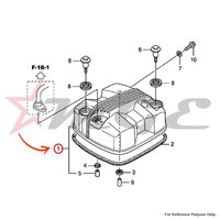 Cover Comp., Cylinder Head For Honda CBF125 - Reference Part Number - #12310-KTE-910, #12310-KWF-840, #12310-KTE-A00