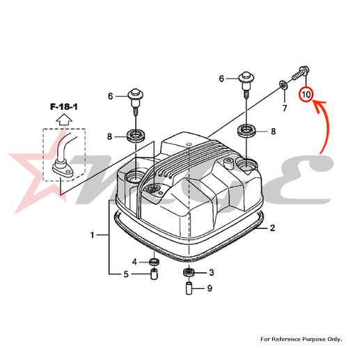 Bolt, Flange, 6x12 For Honda CBF125 - Reference Part Number - #90011-KWF-940