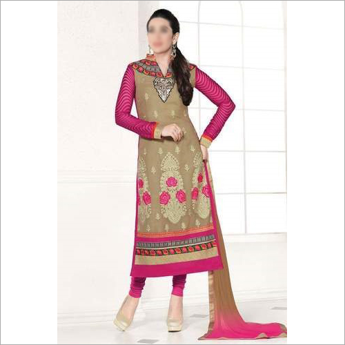 Ladies Partywear Long Suit - Casual Full Sleeves Design | Washable Indian Ethnic Style, Perfect for Festive Occasions