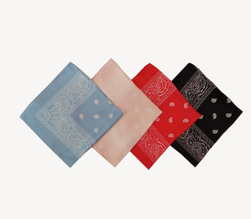 Satin Printed  Fancy Designer Square Bandana