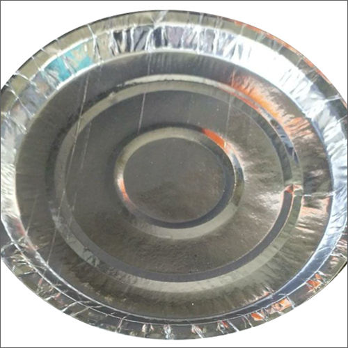 Silver Laminated Paper Plate